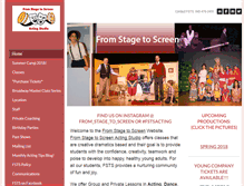 Tablet Screenshot of fromstagetoscreen.net